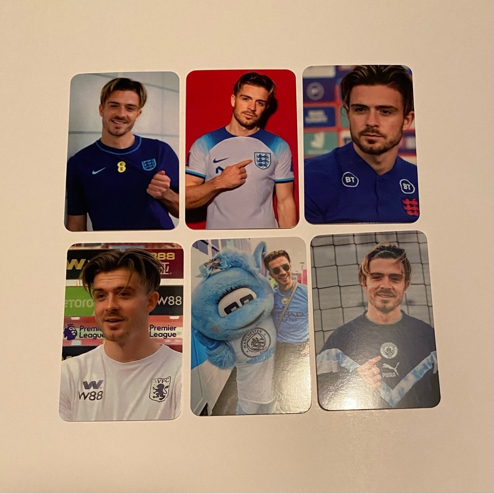 Jack Grealish photocard set 2x3 inches